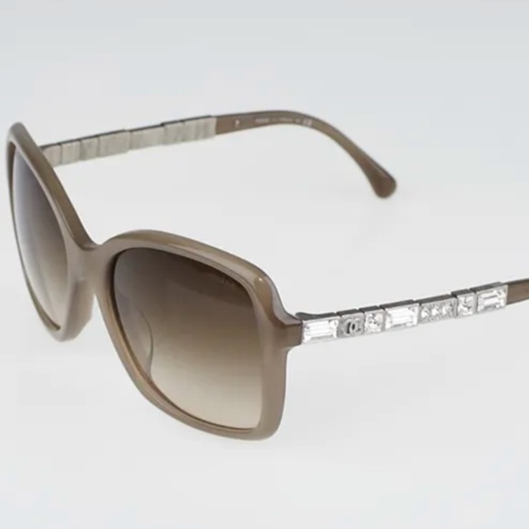AUTHENTIC Chanel Sunglasses Taupe - Picture 2 of 7